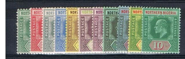 Image of Nigeria & Territories ~ Northern Nigeria SG 28/39 MM British Commonwealth Stamp